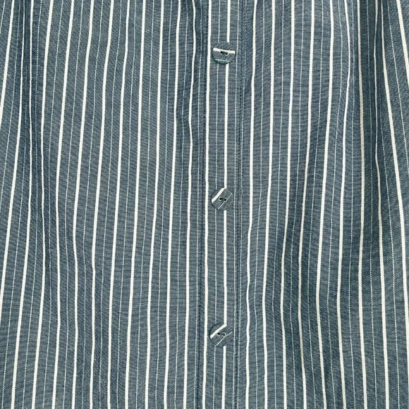 100% Cotton Striped Cut-Out Midi Dress - Picture 6 of 14